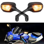 Rear View Mirrors Racing Black for Suzuki GSXR 600 750 1000 (2006–2016)