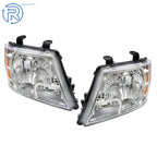Set of 2 Chrome Housing Headlights for Nissan Frontier (2009-2021)