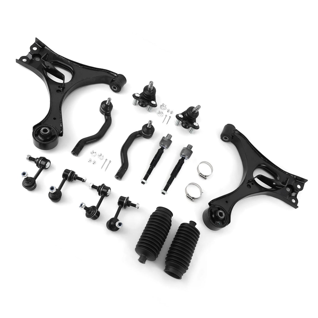 Front Lower Control Arms w/Ball Joint Sway Bar Tie Rod for Honda Civic (2006–2011)