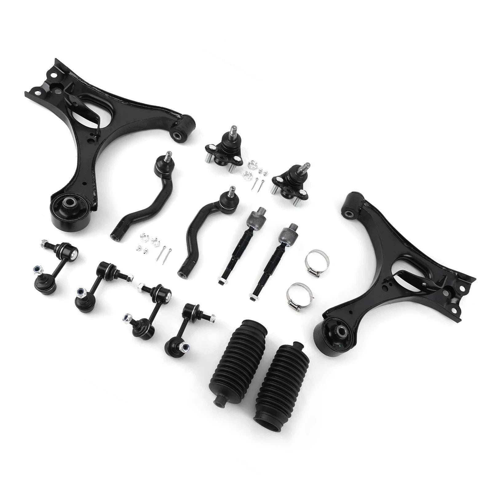 Front Lower Control Arms w/Ball Joint Sway Bar Tie Rod for Honda Civic (2006–2011)