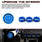 AC Knob Control and Engine Start Button Overlay Trim for Honda Civic (2022-2024)