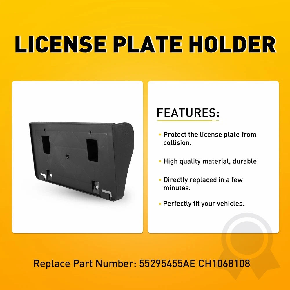 Front License Plate Frame Tag Holder for Ram 1500 2500 3500 (1994-2002)