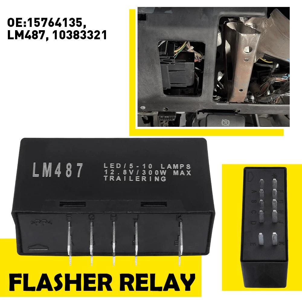 Turn Signal Flasher Relay Module for Chevy Silverado GMC Sierra 2500 (2003–2004)