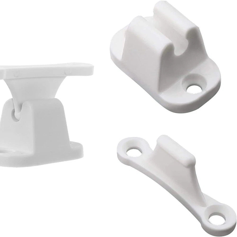 3X Plastic Door Stops with Screws for Boats Caravans Motorhomes