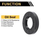 Set of 5 Oil Seal Ring for Rotary Shaft 40x75x12mm NBR Rubber