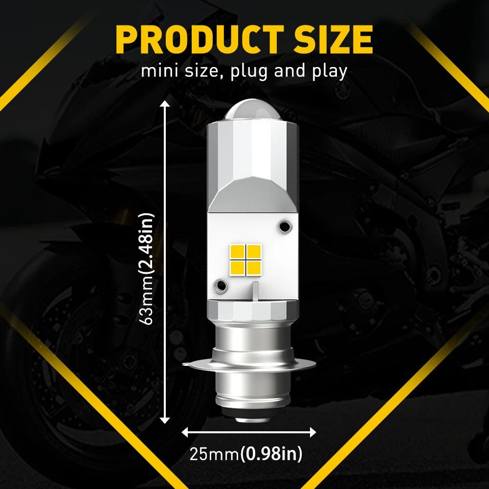 LED Headlight Bulbs for Honda Fourtrax TRX300FW (1988-2000) 6500K White