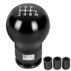 Shift Knob for Universal Applications - Black Teardrop Shape with Adapters