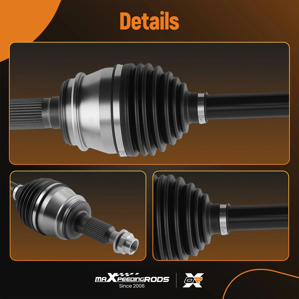 Set of 2 Front CV Axle Shafts for GMC Sierra Chevrolet Silverado 1500 (2007–2019)