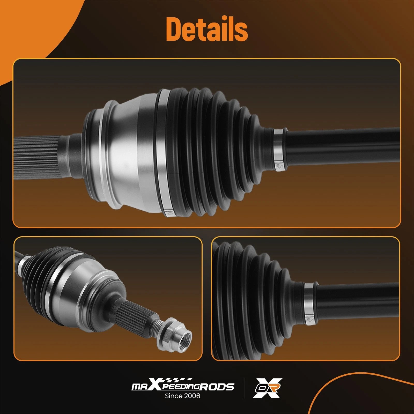 Set of 2 Front CV Axle Shafts for GMC Sierra Chevrolet Silverado 1500 (2007–2019)