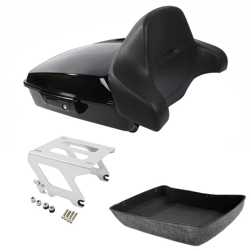 Chopped Trunk Backrest Solo Mounting Rack for Harley Sport Glide (2018–2025)