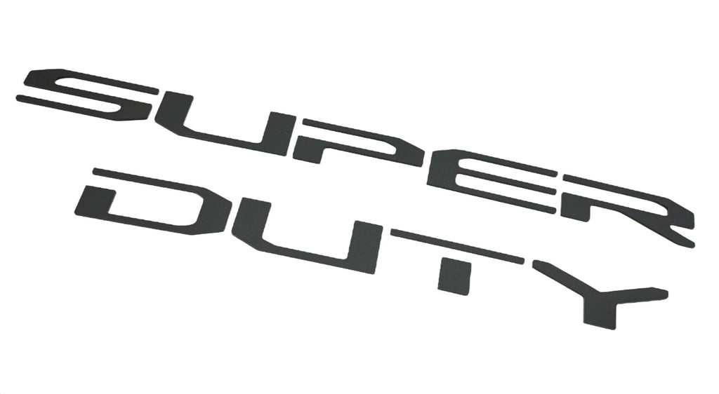 Matte Black Tailgate Letters Replacement for 2023–2025 Ford Super Duty