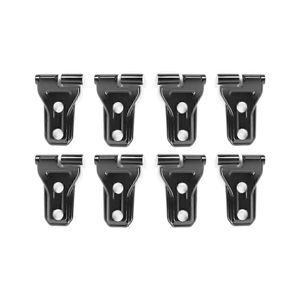 8pcs Black Door Hinge Covers for 2018+ Jeep Wrangler JL 2/4 Door Accessories