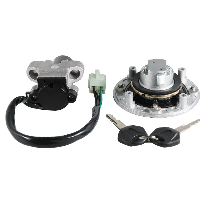 Ignition Key Switch Fuel Tank Cap Set for Suzuki RF400 RF600 GN76A (1993–1997)