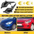 2X Front Bumper Fog Light Cover Trims for Hyundai Accent (2012–2017)