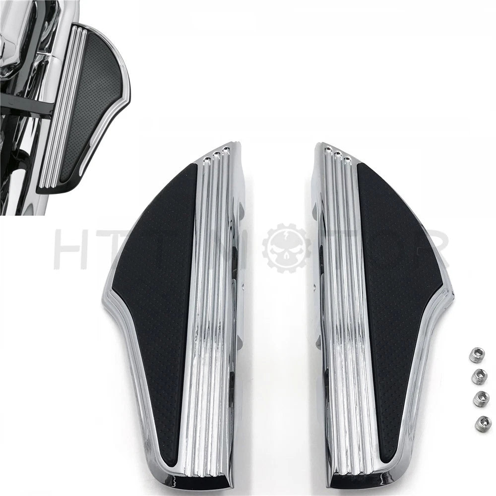 Shark Fin Passenger Footboard for Harley Dyna (2006–2017) & Touring (1986–2019) Chrome