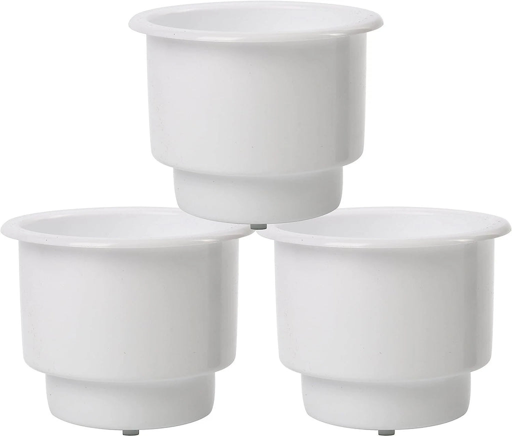 3 Pack Plastic Cup Drink Can Holder for Boat Marine RV Pontoon (Universal)