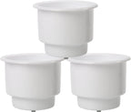 3 Pack Plastic Cup Drink Can Holder for Boat Marine RV Pontoon (Universal)