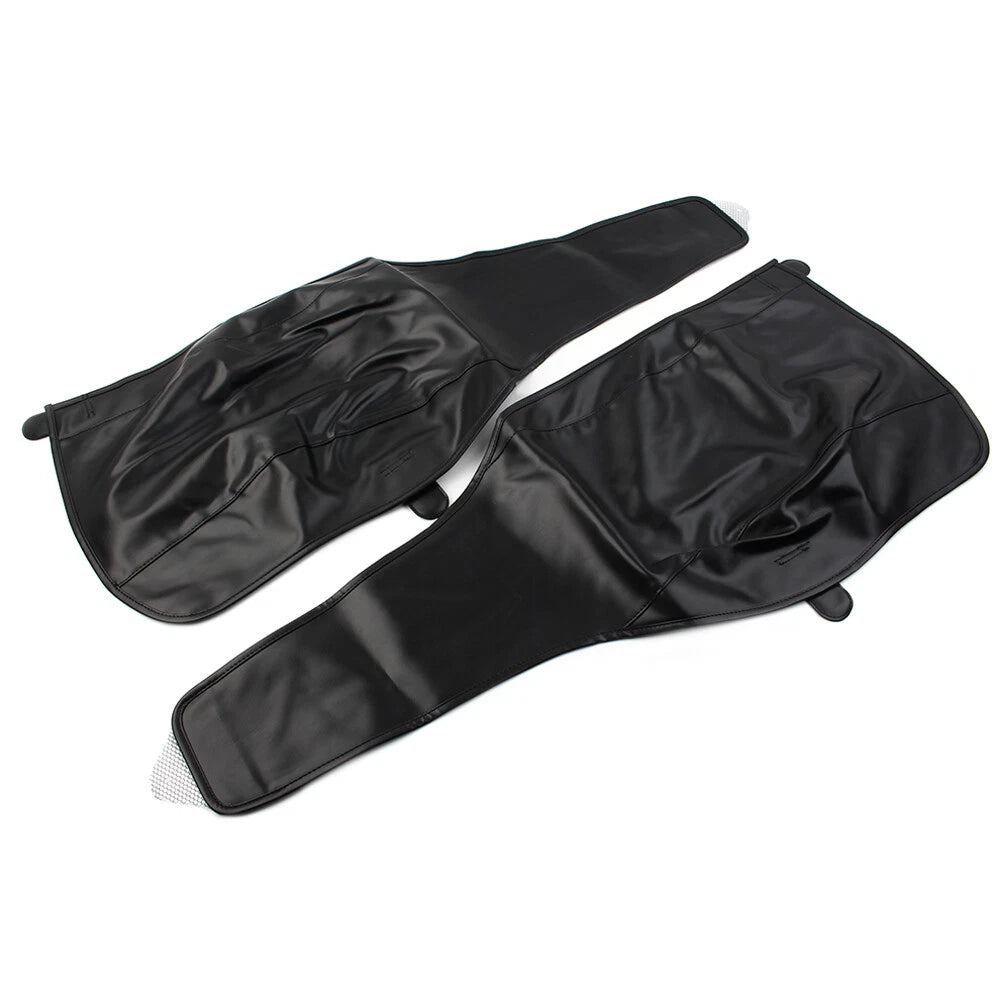 2 Pcs Black PU Leather Rear Trike Fender Bra for Harley Tri Glide (2014–2023)