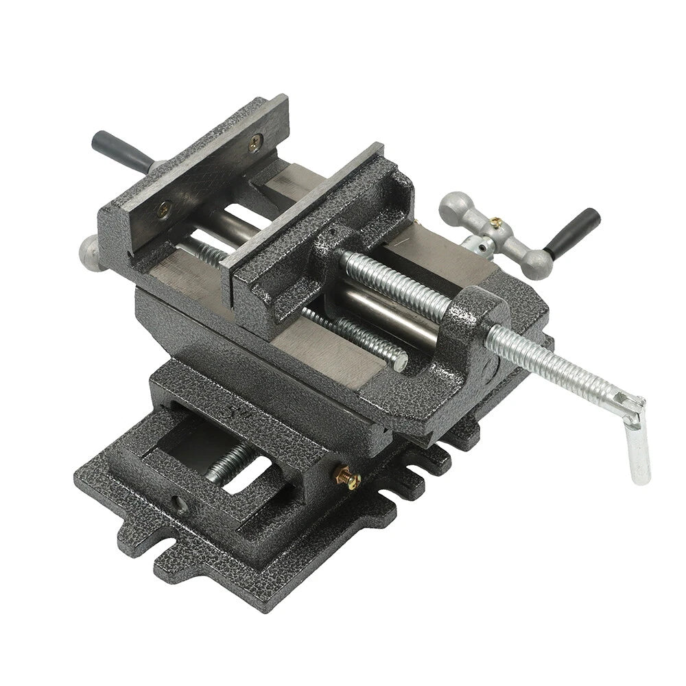 5" Heavy Duty Cross Press Vise for Workshop Tools