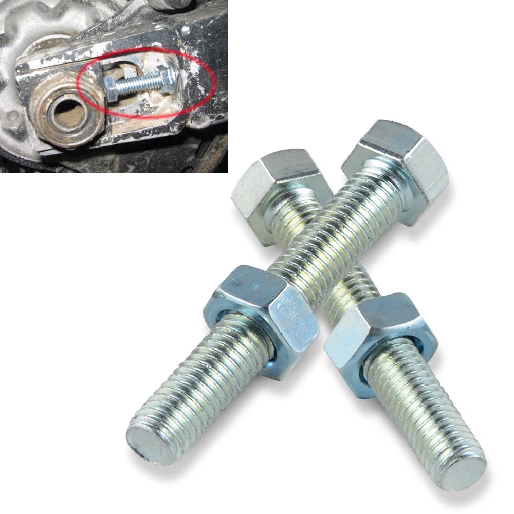 2X Rear Chain Adjuster Bolts M8x50 for Yamaha YZ125 YZ250 (1990–2018)