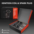 4x Ignition Coil and Platinum Spark Plug for Toyota Camry and RAV4 (2002–2011)