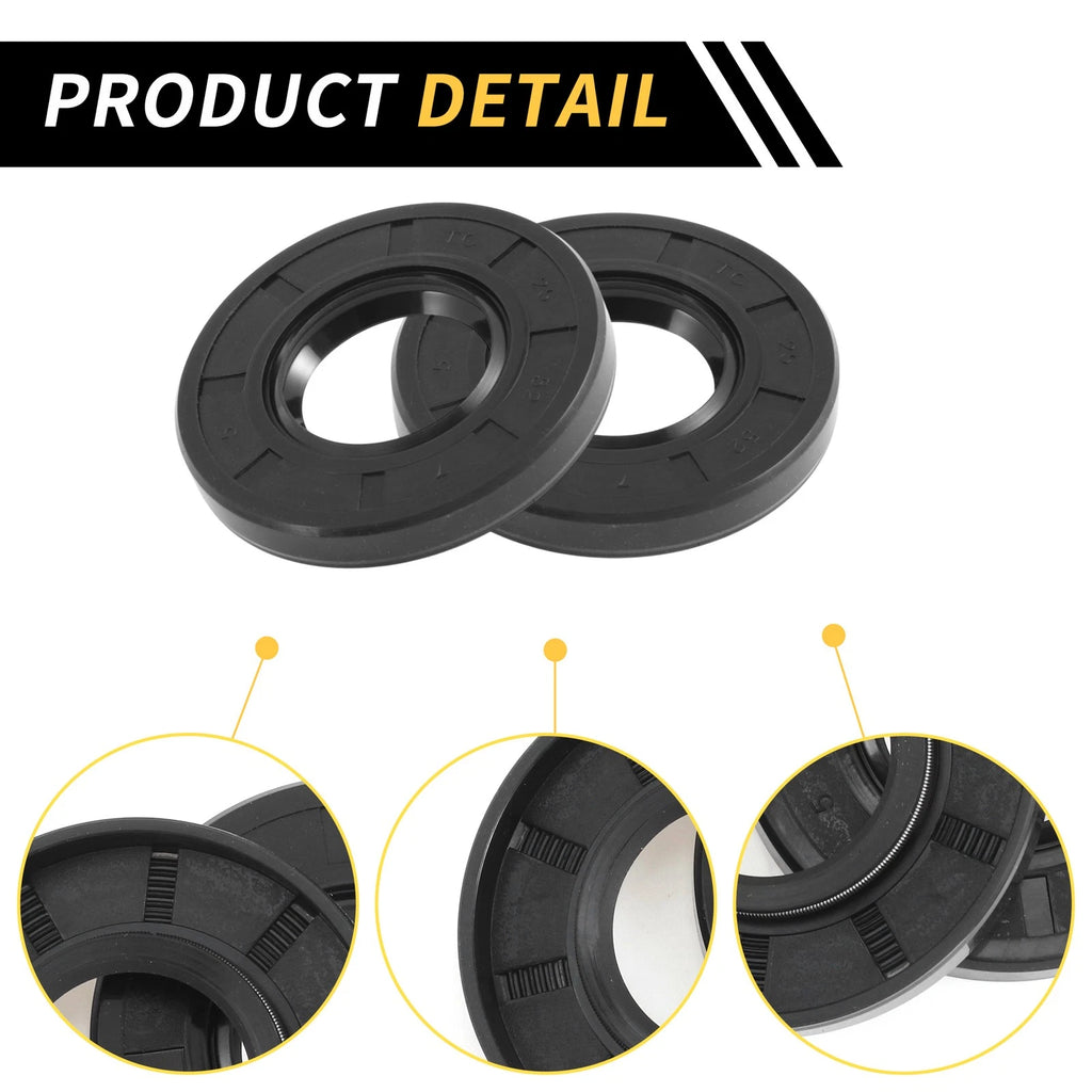 Set of 5 Oil Seal Rotary Shaft Seal NBR Rubber 25x52x7mm