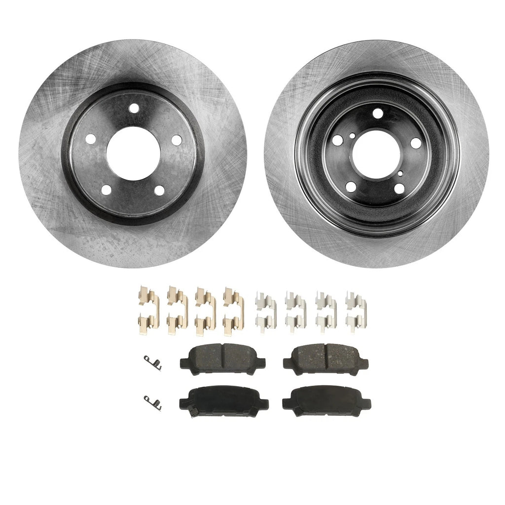Rear Brake Disc Rotors and Pads Kit for Subaru Forester Impreza