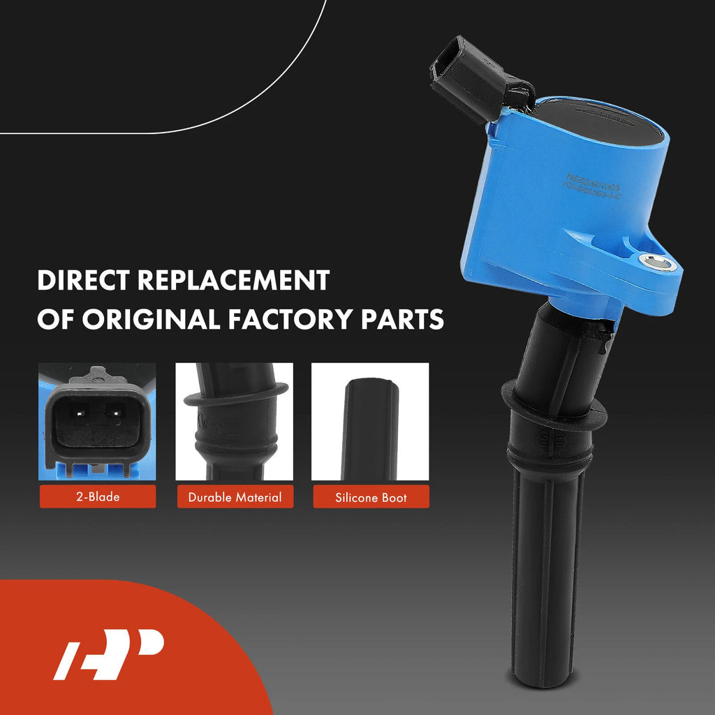 Set of 8 Ignition Coils & Iridium Spark Plugs for Ford F-150 (2001–2008)