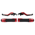 Folding Extendable Brake Clutch Lever Grip Set for BMW R1200GS R1250GS (2013-2023)