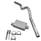 Single 3" Exhaust Kit for Ford F-150 (1987–1997) 2 Chamber Corner Exit