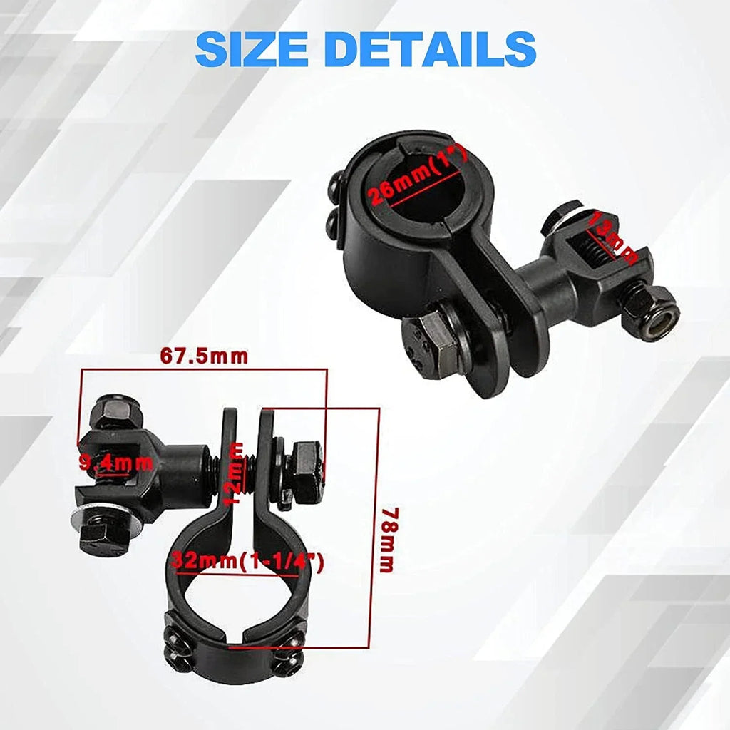 1" - 1 1/4" Engine Guard Highway Foot Pegs Mount Clamp for Harley