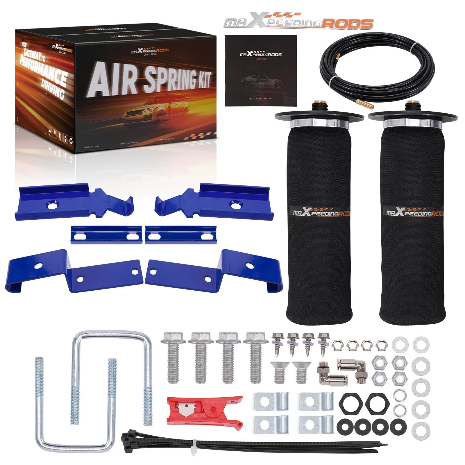 Rear Air Helper Spring Bag Leveling Kit for Chevrolet Colorado (2004–2012)
