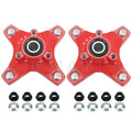 2X Front Red Wheel Hubs & Nuts for Honda TRX250X (2009–2020) TRX400X (2009, 2012–2014)