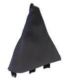 Manual Shift Boot Cover for Dodge Ram 2500 3500 (2003–2012) Carbon Fiber Blue Stitch
