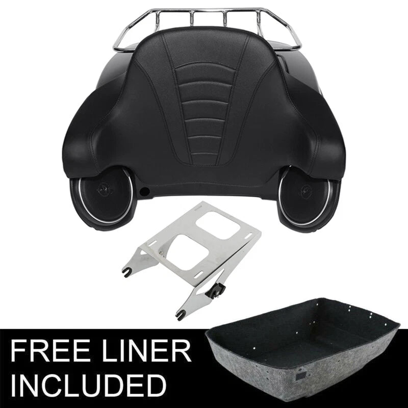 Trunk Backrest Rack Speakers for Harley Touring Road King (2014–2026)