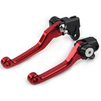 Red Pivot Brake Clutch Levers for Honda CRF125R/150R/250R/450R (1997–2021)