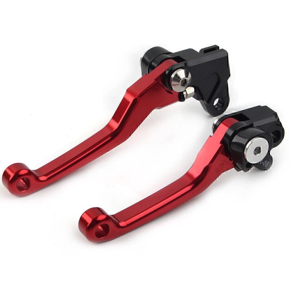 Red Pivot Brake Clutch Levers for Honda CRF125R/150R/250R/450R (1997–2021)