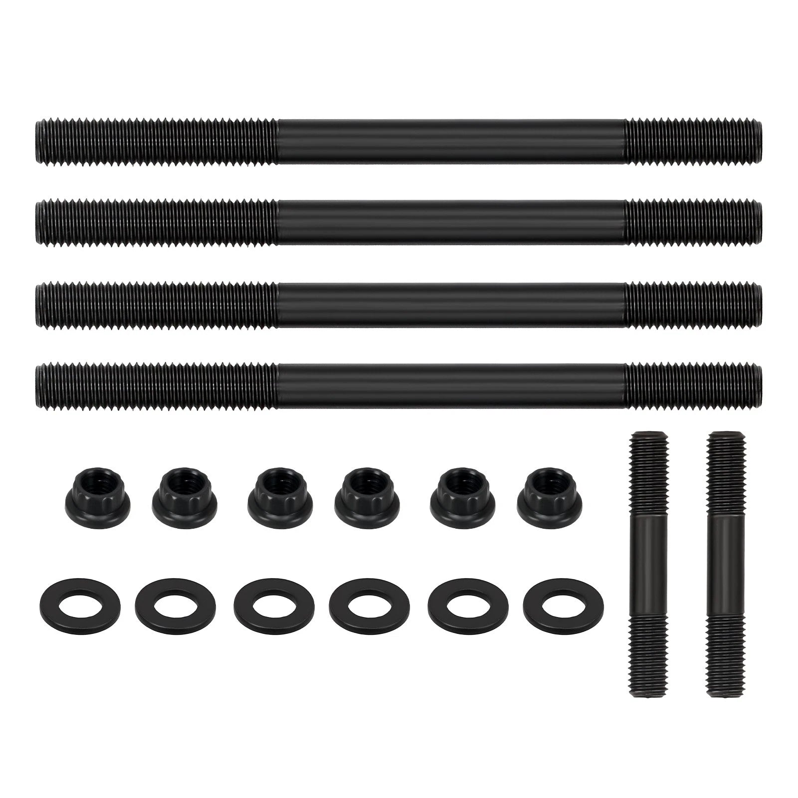Steel Head Stud Kit for Yamaha Rhino Raptor 660 (2001–2007) 8082600 Black Oxide