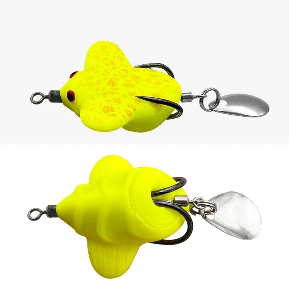 Amphibian Design Lure with Spinner Bait for Bass (2X)