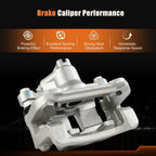 Rear Right Brake Caliper with Bracket for Hyundai Elantra (2009-2012)