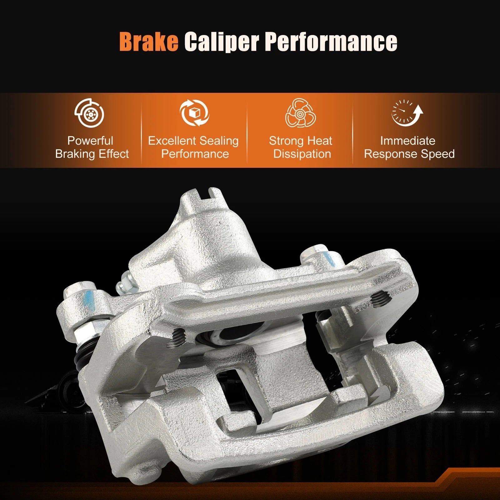 Rear Right Brake Caliper with Bracket for Hyundai Elantra (2009-2012)