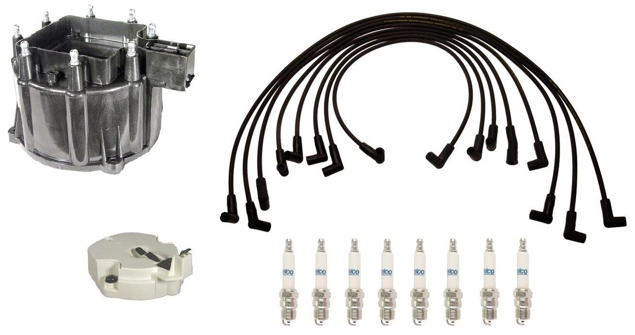 ACDelco Ignition Kit for Corvette 5.7 V8 (1997–2004) - Rotor, Cap, Wires, Plugs