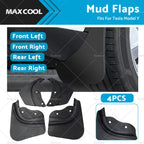 Set of 4 Mud Flaps Splash Guards for Tesla Model Y (2020–2023)