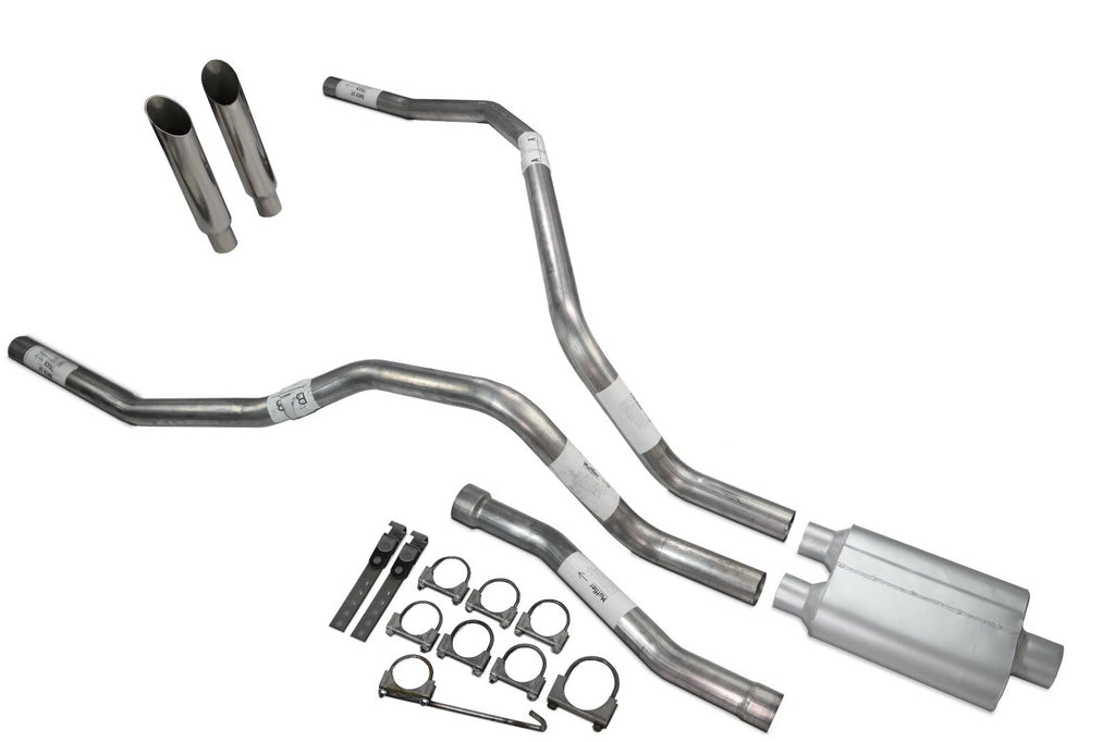 Dual Exhaust Muffler 2.5" for Nissan Titan (2004–2006) - 2 Chamber, Clamp On Tip