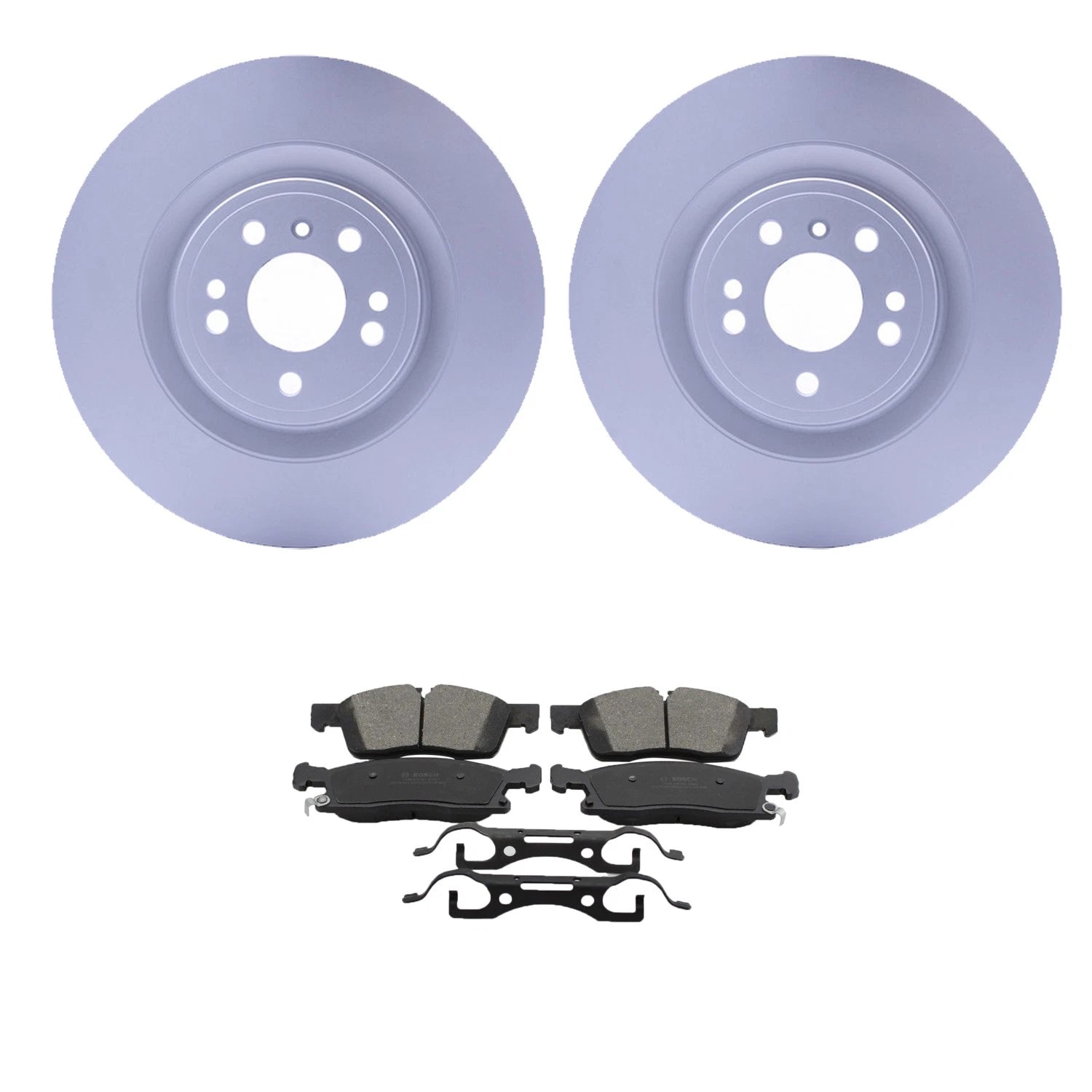 Front Rotors & Bosch QuietCast Ceramic Brake Pads Kit for X166 GL350 (2013–2016)