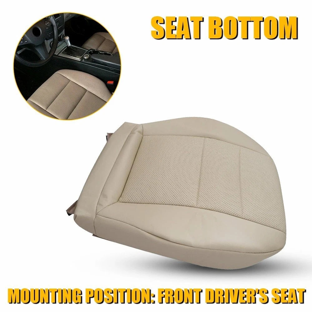 Front Driver Leather Bottom Seat Cover for Mercedes Benz GLK350 (2008–2015)