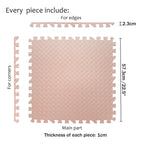 EVA Foam Interlocking Exercise Mat Tiles for Gym Flooring (Pink)