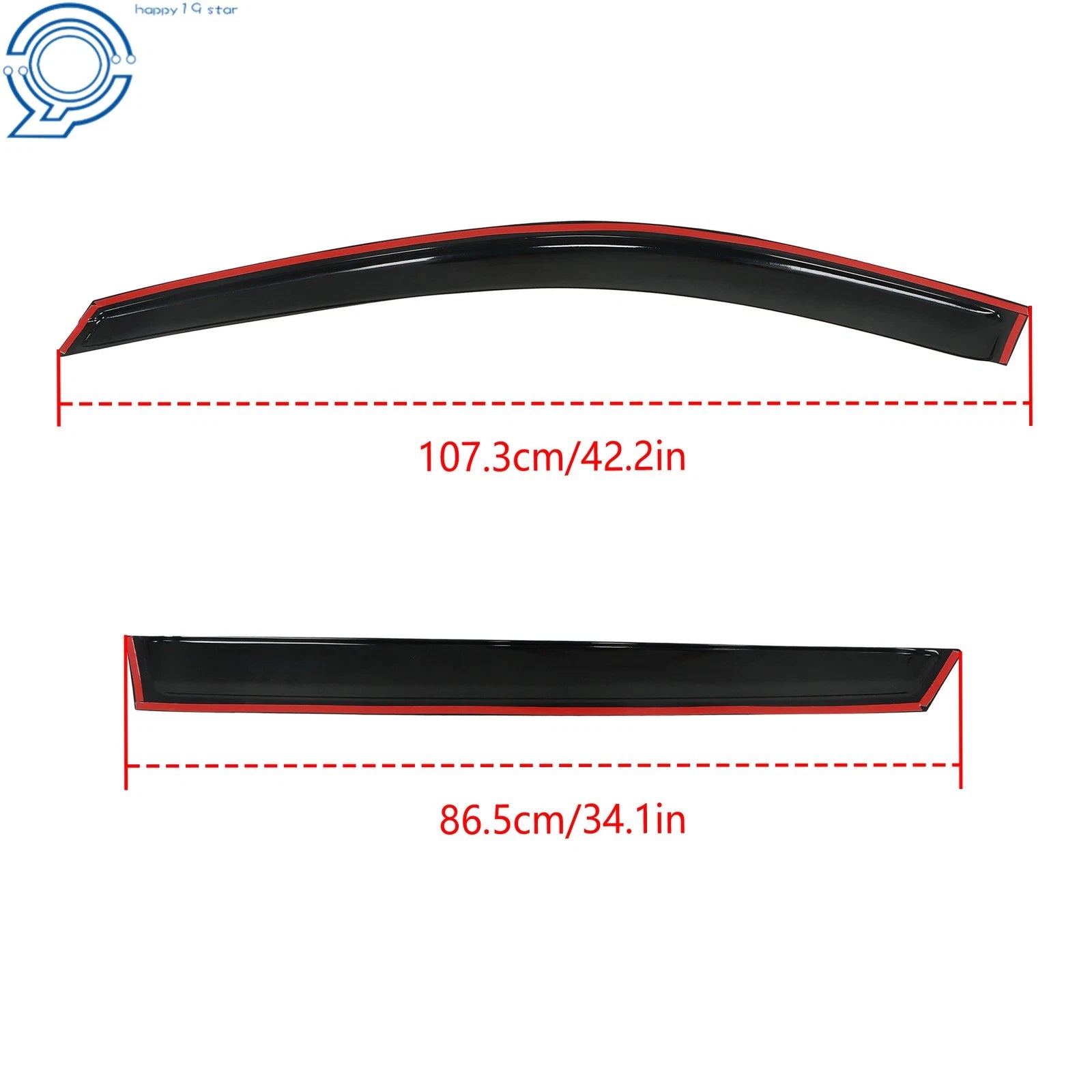 Set of 4 Window Visors for Mazda CX-9 (2016–2021)