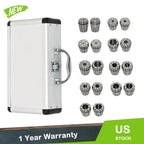 18 Piece ER32 Collet Set for CNC Machines (Precision Sizes 3/32" to 25/32")