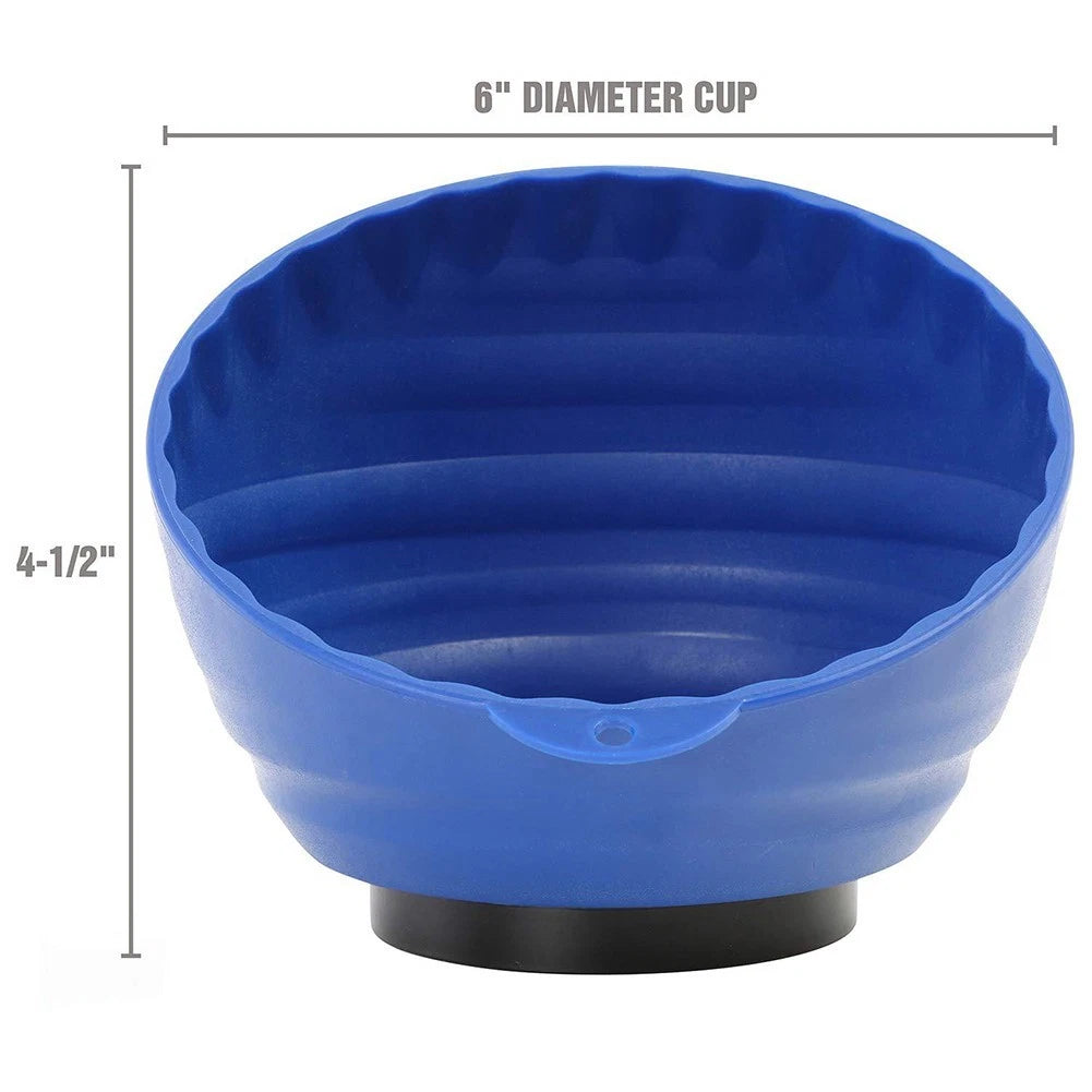 Magnetic Parts Organizer Bowl for Auto Repairs (6 Inch)